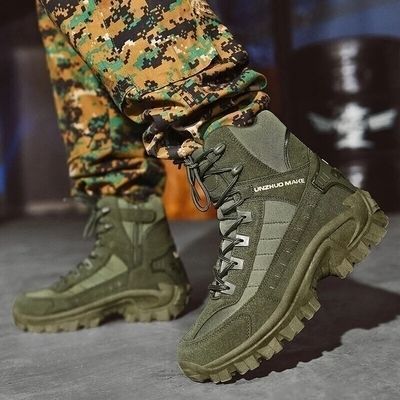 Mens Orthopedic Support Anti-Puncture Work Boots Waterproof Anti-Sprain Hiking Boots